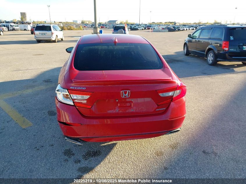 2018 Honda Accord Sport VIN: 1HGCV1F33JA805445 Lot: 20225219