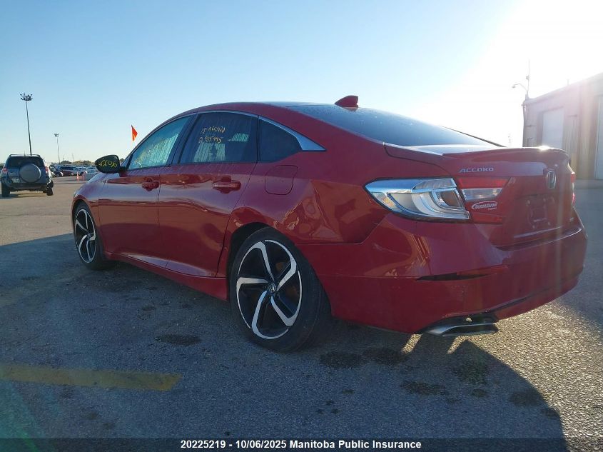 2018 Honda Accord Sport VIN: 1HGCV1F33JA805445 Lot: 20225219