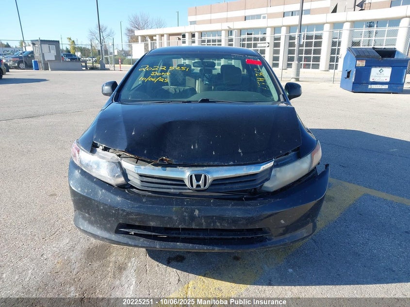 2012 Honda Civic Lx VIN: 2HGFB2F49CH112355 Lot: 20225251