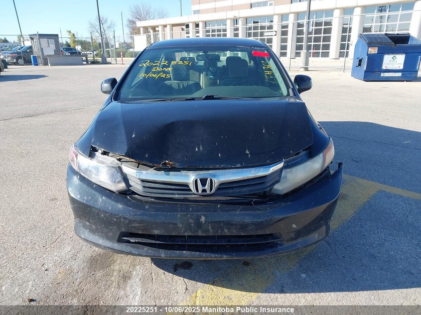 2012 Honda Civic Lx VIN: 2HGFB2F49CH112355 Lot: 20225251