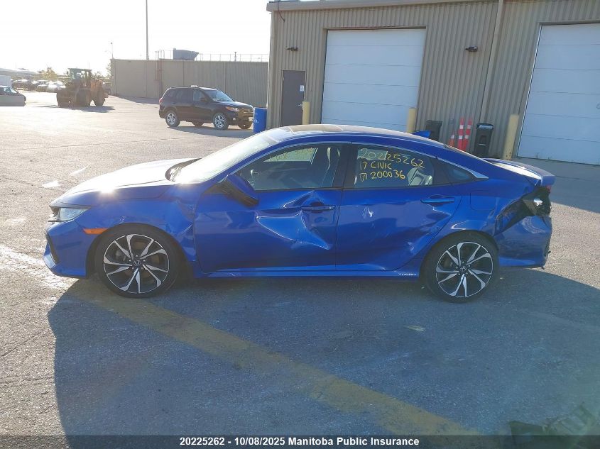 2017 Honda Civic Si Si VIN: 2HGFC1E55HH200036 Lot: 20225262