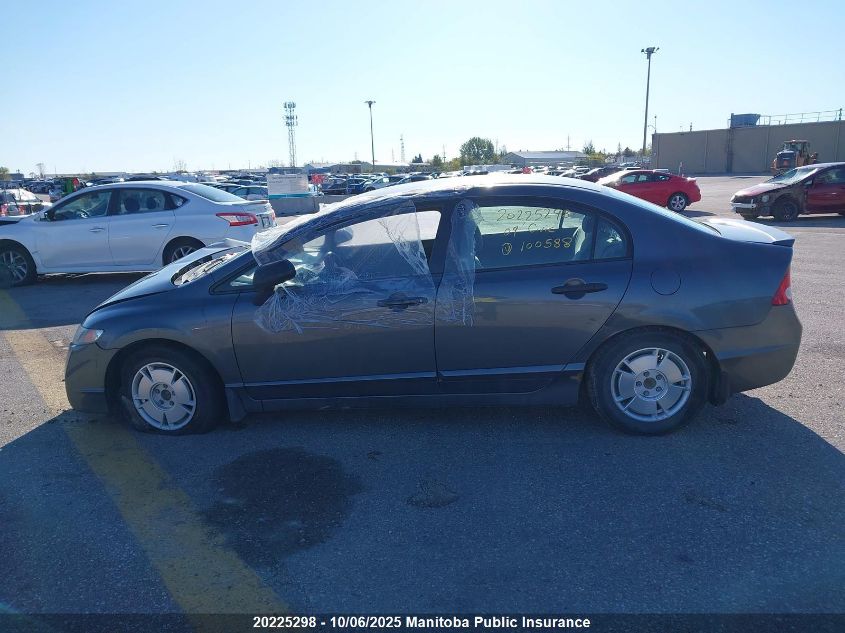 2009 Honda Civic Dx-G VIN: 2HGFA16489H100588 Lot: 20225298