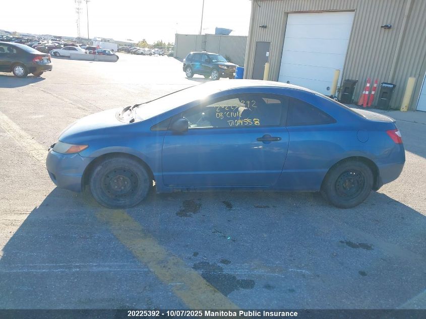 2008 Honda Civic Dx-G VIN: 2HGFG12348H014558 Lot: 20225392