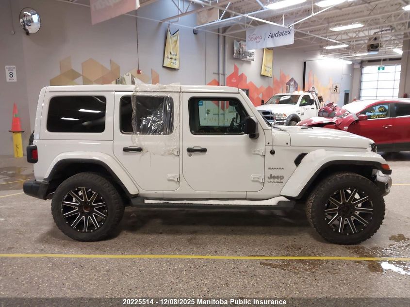 2022 Jeep Wrangler Unlimited Sahara VIN: 1C4HJXENXNW104156 Lot: 20225514
