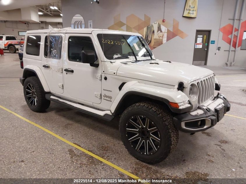 2022 Jeep Wrangler Unlimited Sahara VIN: 1C4HJXENXNW104156 Lot: 20225514