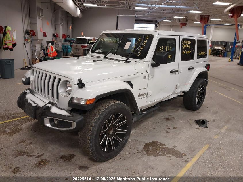 2022 Jeep Wrangler Unlimited Sahara VIN: 1C4HJXENXNW104156 Lot: 20225514