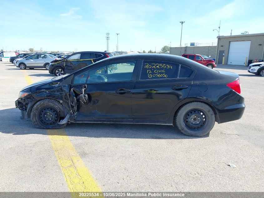 2012 Honda Civic Lx VIN: 2HGFB2F42CH056050 Lot: 20225534