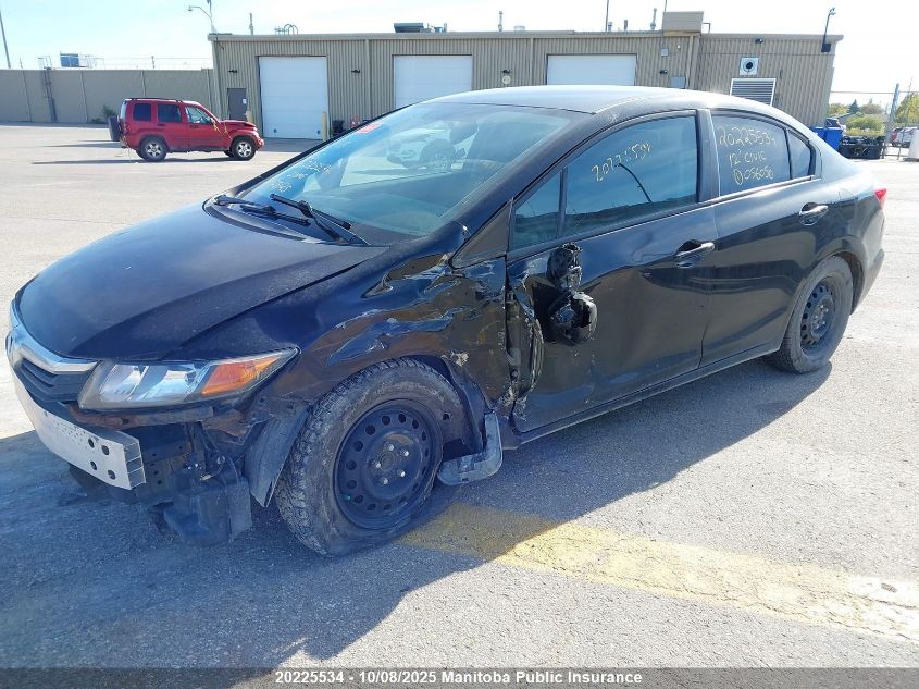 2012 Honda Civic Lx VIN: 2HGFB2F42CH056050 Lot: 20225534