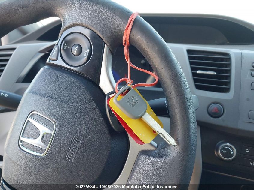 2012 Honda Civic Lx VIN: 2HGFB2F42CH056050 Lot: 20225534