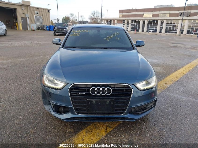 2015 Audi A4 2.0T Quattro VIN: WAUBFCFL0FN042476 Lot: 20225535