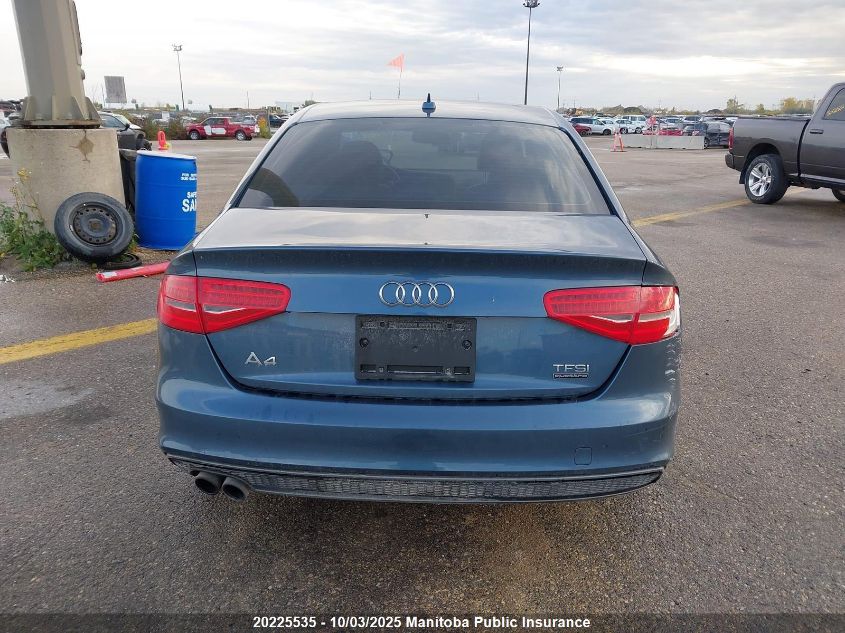 2015 Audi A4 2.0T Quattro VIN: WAUBFCFL0FN042476 Lot: 20225535