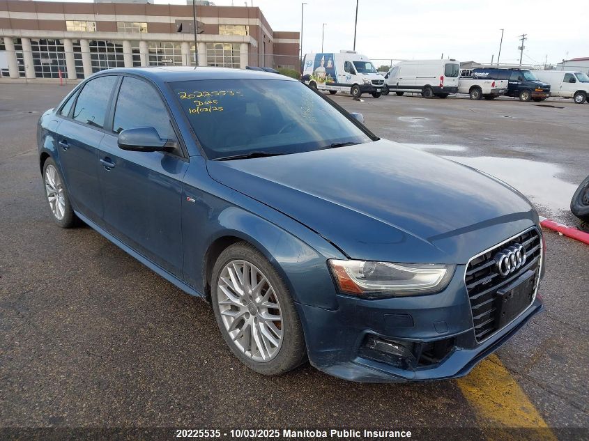2015 Audi A4 2.0T Quattro VIN: WAUBFCFL0FN042476 Lot: 20225535