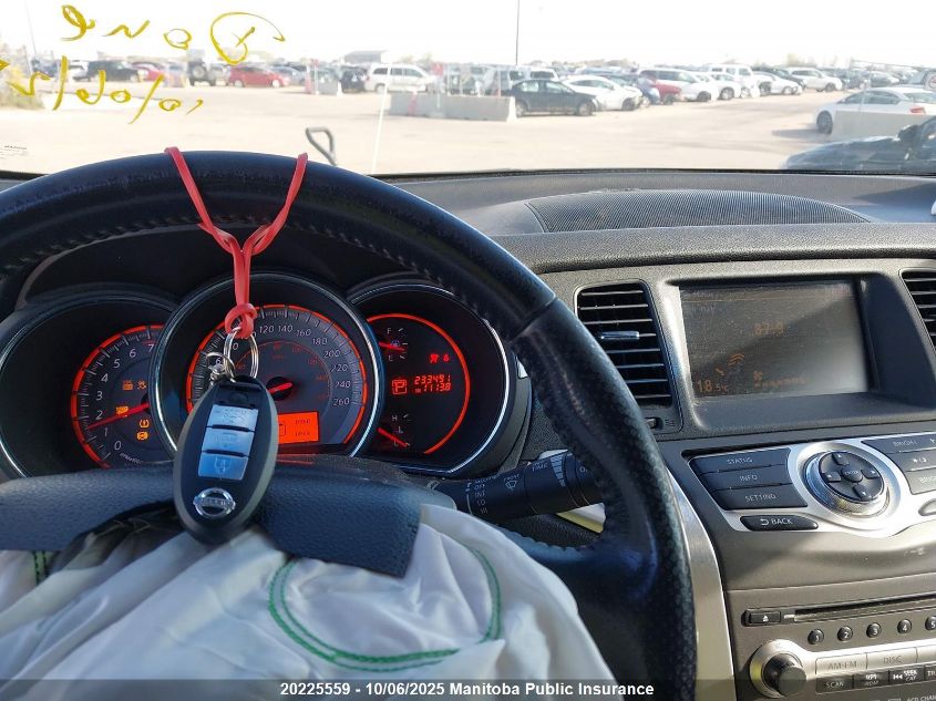 2009 Nissan Murano Sl VIN: JN8AZ18W39W129194 Lot: 20225559