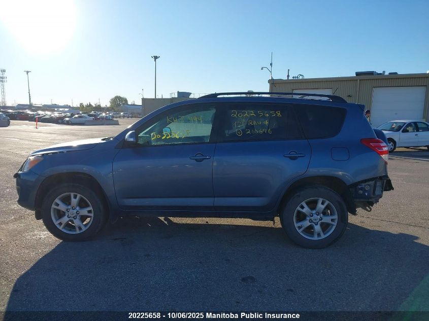 2012 Toyota Rav4 VIN: 2T3BF4DV9CW210696 Lot: 20225658