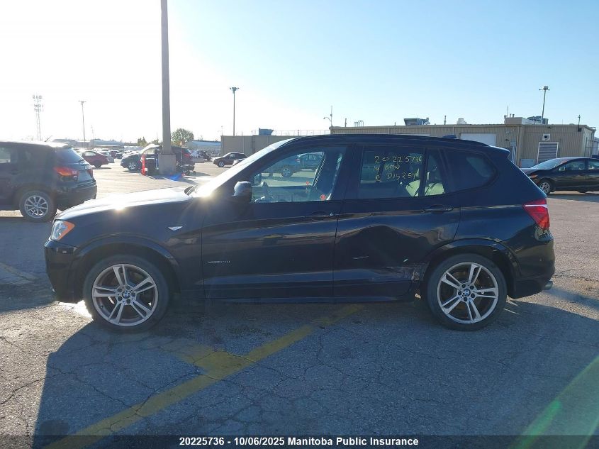 2014 BMW X3 28I VIN: 5UXWX9C50E0D15259 Lot: 20225736