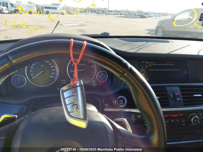 2014 BMW X3 28I VIN: 5UXWX9C50E0D15259 Lot: 20225736