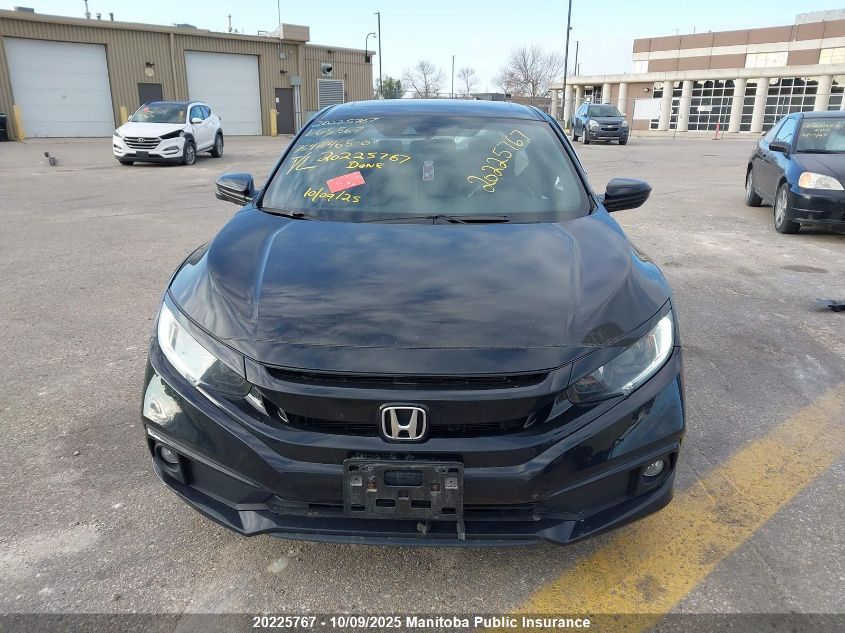 2019 Honda Civic Sport VIN: 2HGFC2F8XKH035395 Lot: 20225767