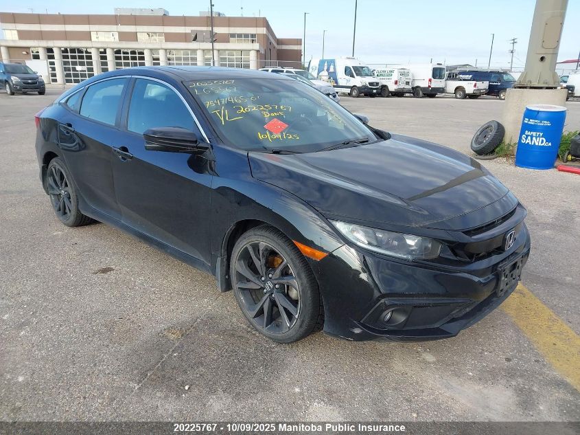 2019 Honda Civic Sport VIN: 2HGFC2F8XKH035395 Lot: 20225767