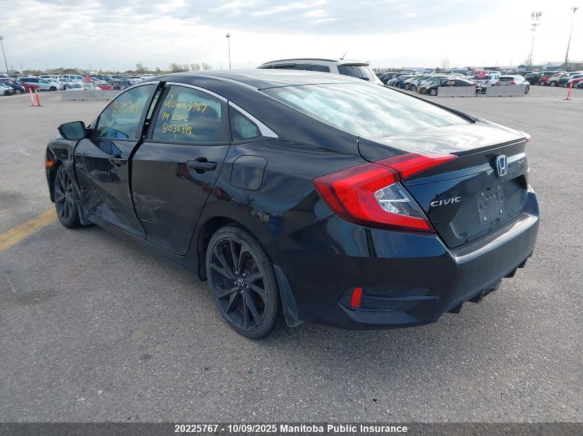 2019 Honda Civic Sport VIN: 2HGFC2F8XKH035395 Lot: 20225767