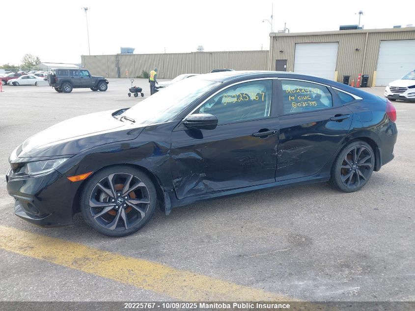 2019 Honda Civic Sport VIN: 2HGFC2F8XKH035395 Lot: 20225767