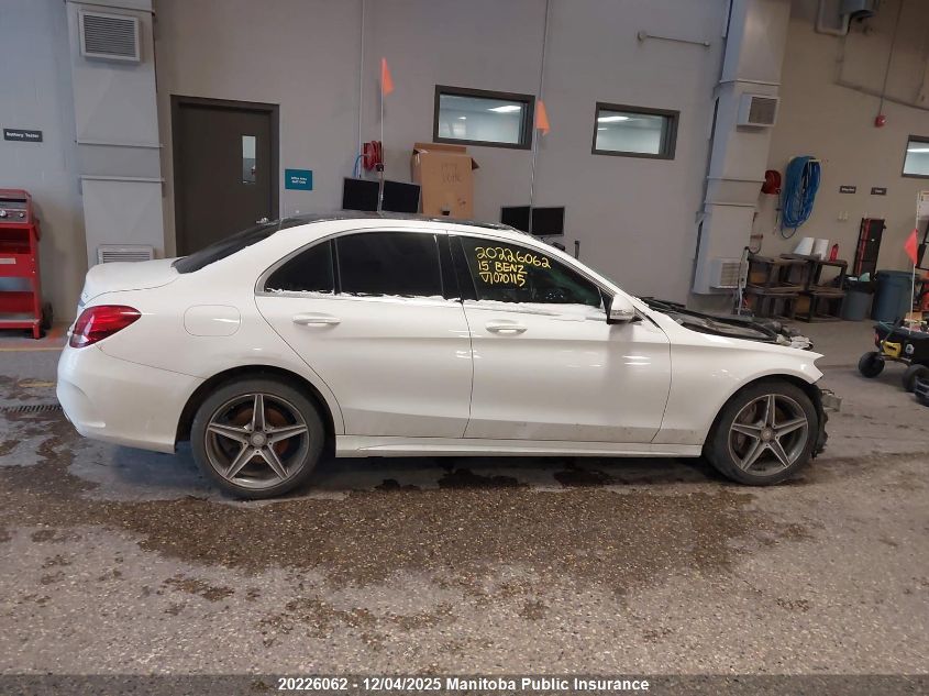 2015 Mercedes Benz C300W 4Matic VIN: 55SWF4KB3FU070115 Lot: 20226062
