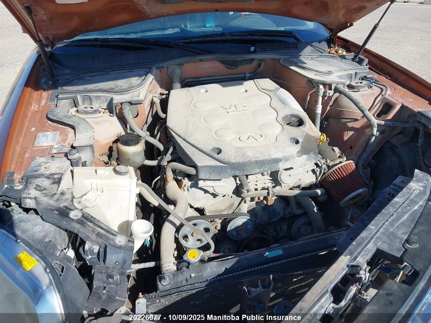 2005 Infiniti Fx35 VIN: JNRAS08W75X201626 Lot: 20226077