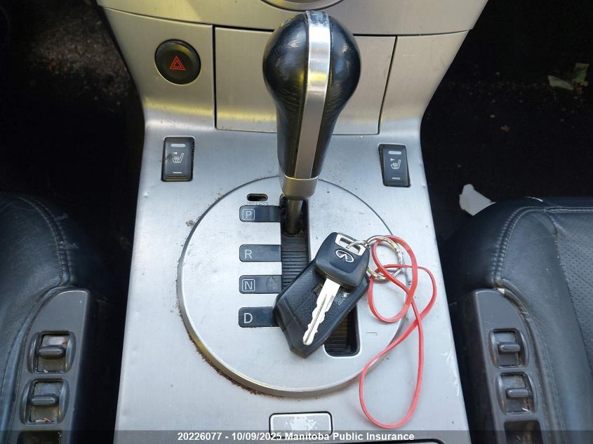 2005 Infiniti Fx35 VIN: JNRAS08W75X201626 Lot: 20226077