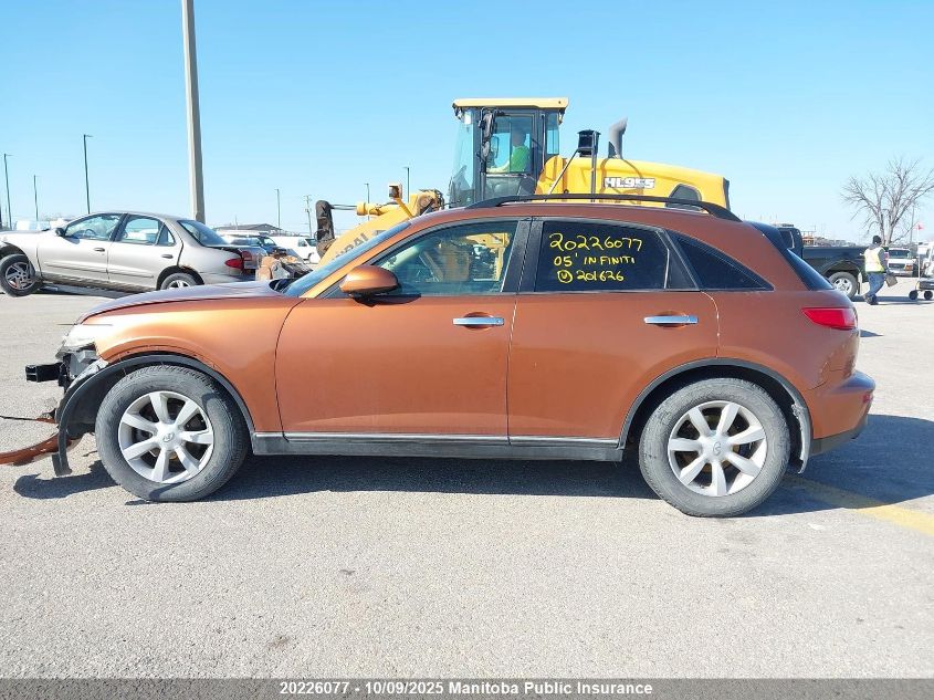 2005 Infiniti Fx35 VIN: JNRAS08W75X201626 Lot: 20226077