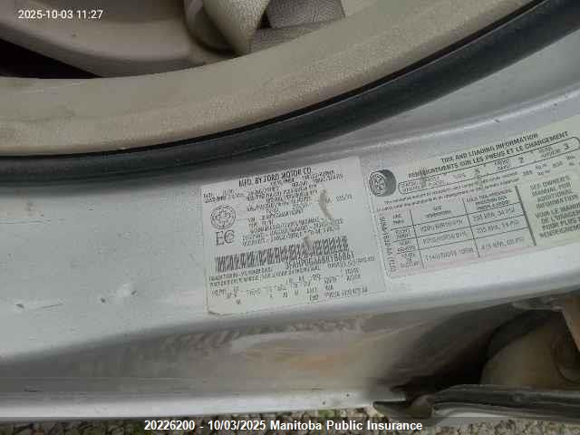 2011 Ford Fusion S VIN: 3FAHP0GA6BR186861 Lot: 20226200