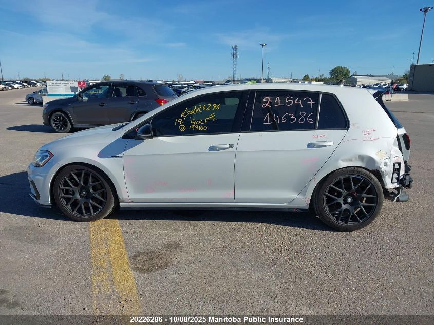 2018 Volkswagen Golf R 4Motion VIN: WVWVF7AU2JW199100 Lot: 20226286