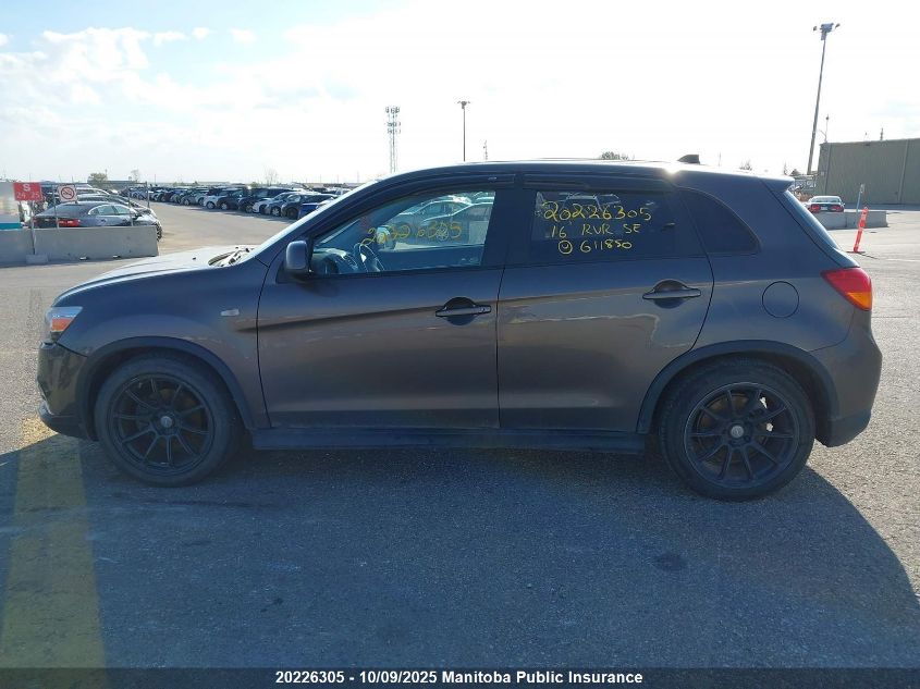 2016 Mitsubishi Rvr Se VIN: JA4AJ3AU4GZ611850 Lot: 20226305