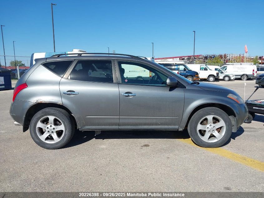 2005 Nissan Murano Sl VIN: JN8AZ08W45W412899 Lot: 20226398