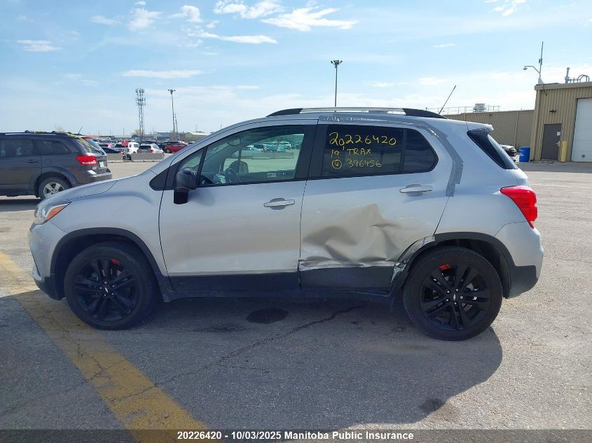 2019 Chevrolet Trax Ls VIN: 3GNCJPSB5KL396456 Lot: 20226420