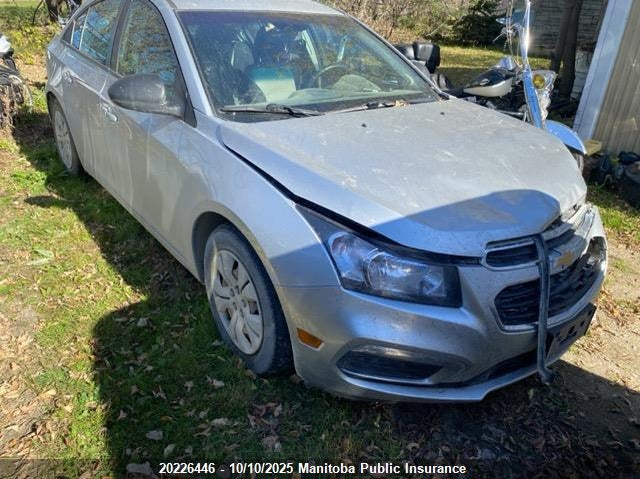 1G1PM5SH8F7106594 2015 Chevrolet Cruze Ls auction photo 1