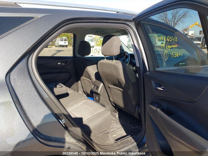 2019 Chevrolet Equinox Lt 2.0T VIN: 2GNAXVEX1K6153801 Lot: 20226548