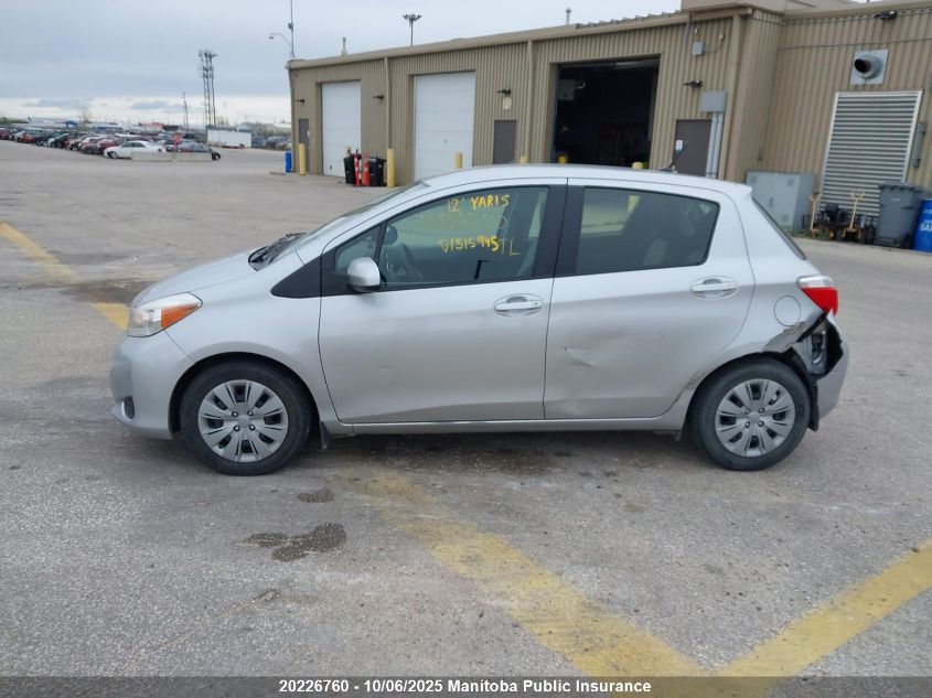 2012 Toyota Yaris Le VIN: JTDKTUD30CD515945 Lot: 20226760