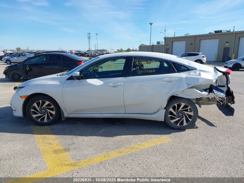 2019 Honda Civic Ex VIN: 2HGFC2F78KH033667 Lot: 20226935