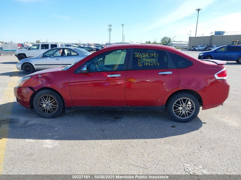 2011 Ford Focus Se VIN: 1FAHP3FN7BW185253 Lot: 20227161