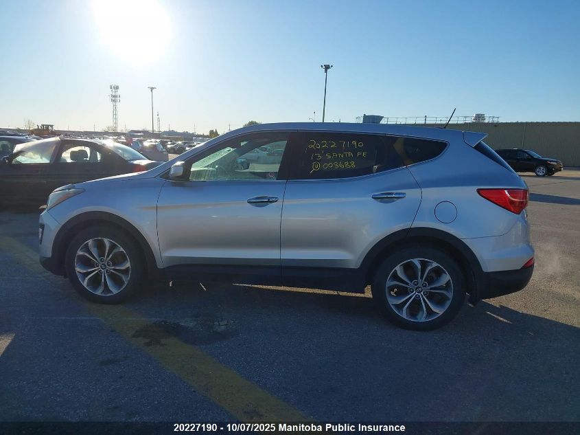 2013 Hyundai Santa Fe 2.0T VIN: 5XYZUDLA4DG008688 Lot: 20227190