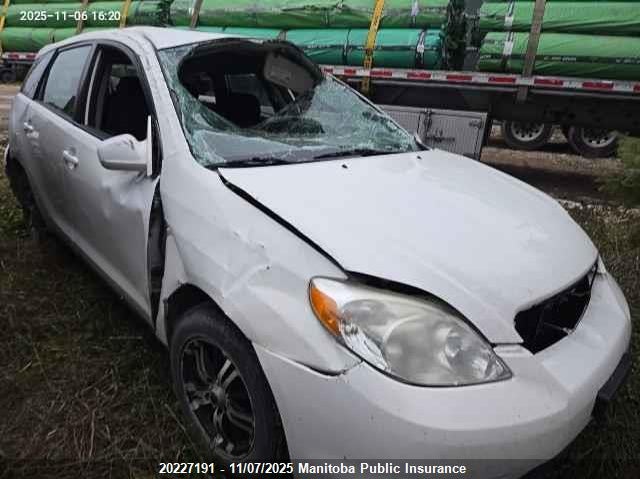 2006 Toyota Matrix Xr VIN: 2T1KR32E66C596559 Lot: 20227191