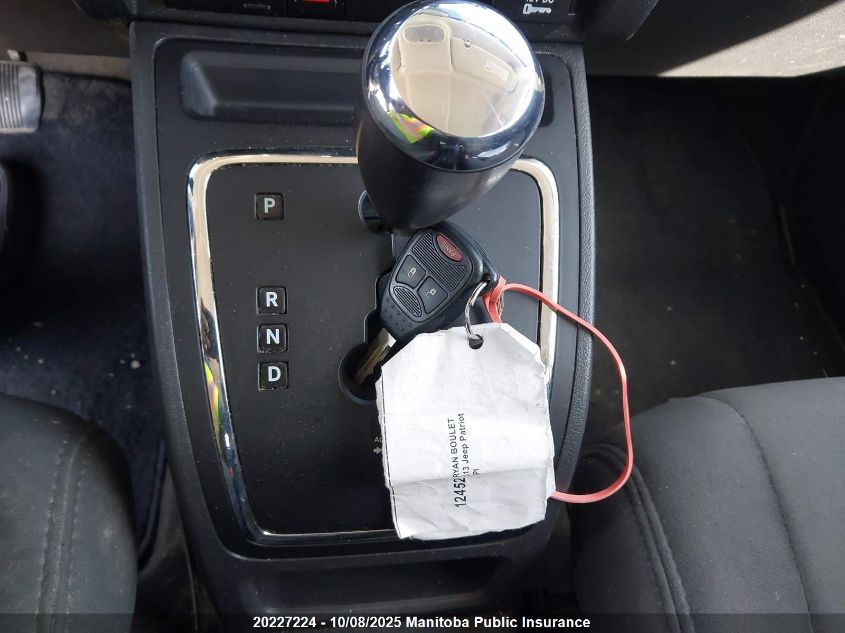 2013 Jeep Patriot North VIN: 1C4NJRAB6DD113960 Lot: 20227224