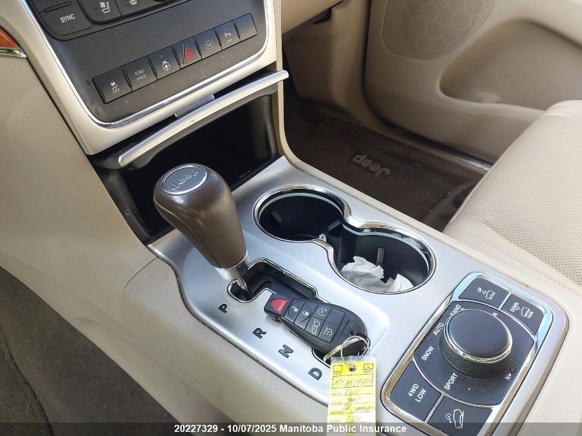 2011 Jeep Grand Cherokee Overland VIN: 1J4RR6GT9BC536229 Lot: 20227329