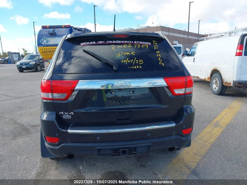 2011 Jeep Grand Cherokee Overland VIN: 1J4RR6GT9BC536229 Lot: 20227329