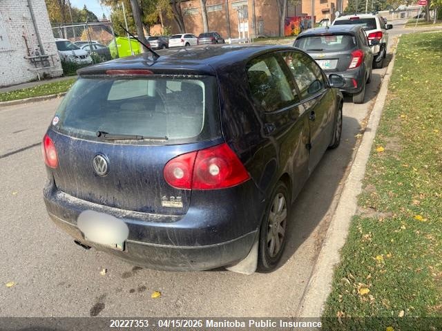 2007 Volkswagen Rabbit 2.5 VIN: WVWBR71K57W231538 Lot: 20227353