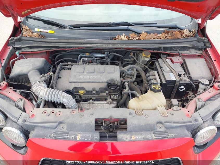 2012 Chevrolet Sonic Ltz VIN: 1G1JF6SBXC4159327 Lot: 20227366