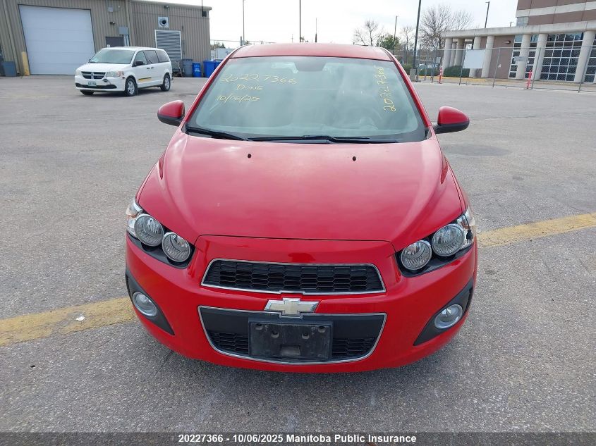 2012 Chevrolet Sonic Ltz VIN: 1G1JF6SBXC4159327 Lot: 20227366