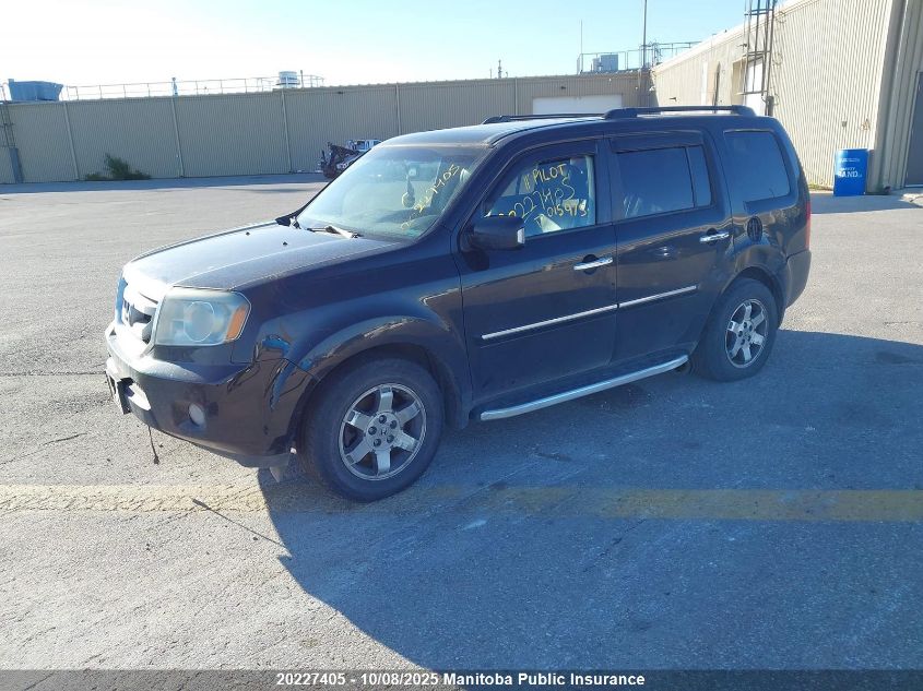 2011 Honda Pilot Touring VIN: 5FNYF4H98BB015975 Lot: 20227405