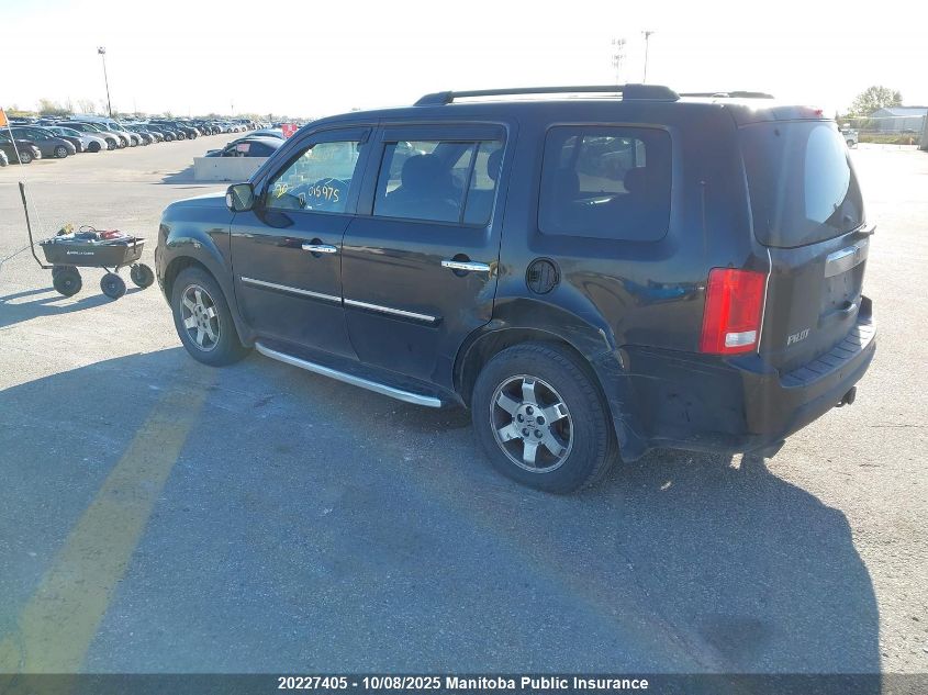 2011 Honda Pilot Touring VIN: 5FNYF4H98BB015975 Lot: 20227405