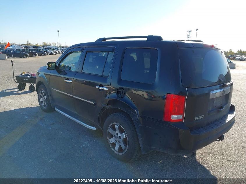 2011 Honda Pilot Touring VIN: 5FNYF4H98BB015975 Lot: 20227405