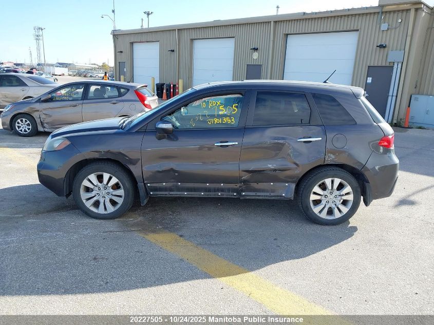 2010 Acura Rdx VIN: 5J8TB1H51AA801353 Lot: 20227505